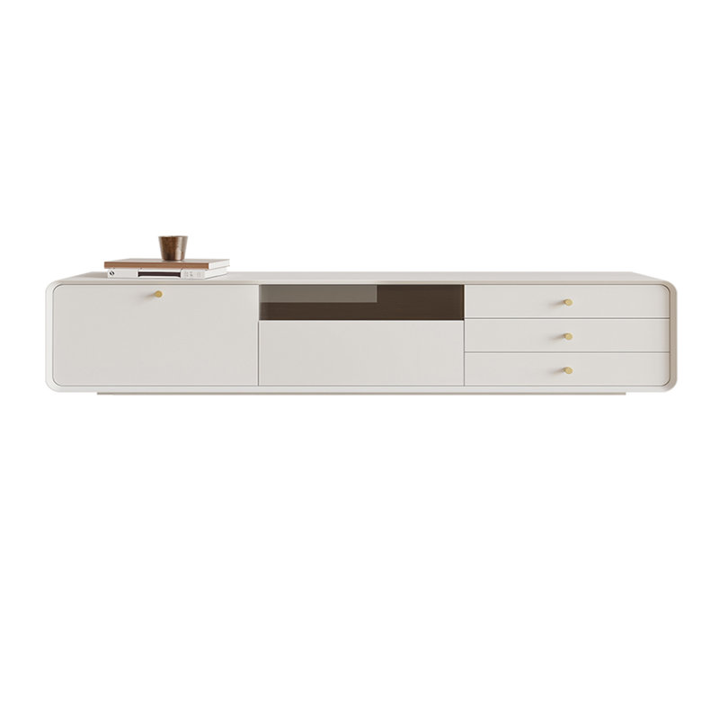 Meuble télé en bois de style français, 82.67"