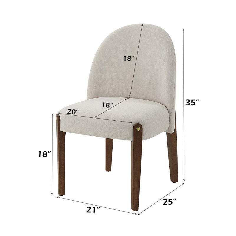 Chaise d'appoint, ensemble de 2, Chêne, Blanc