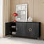Buffet moderne à 4 portes en bois laqué avec buffet-465680621