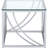 Square Glass Top End Table