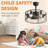 19.7In Classic Ceiling Fan With Light