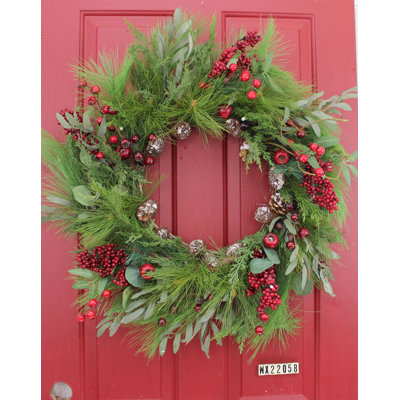 Handcrafted Faux Pinecone 28'' Wreath