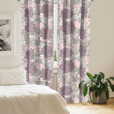 Tyee Semi Sheer Curtain Pair