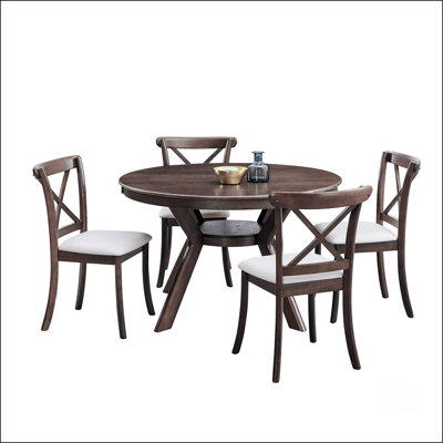 47.24''Round Rubber Wood Dining Table