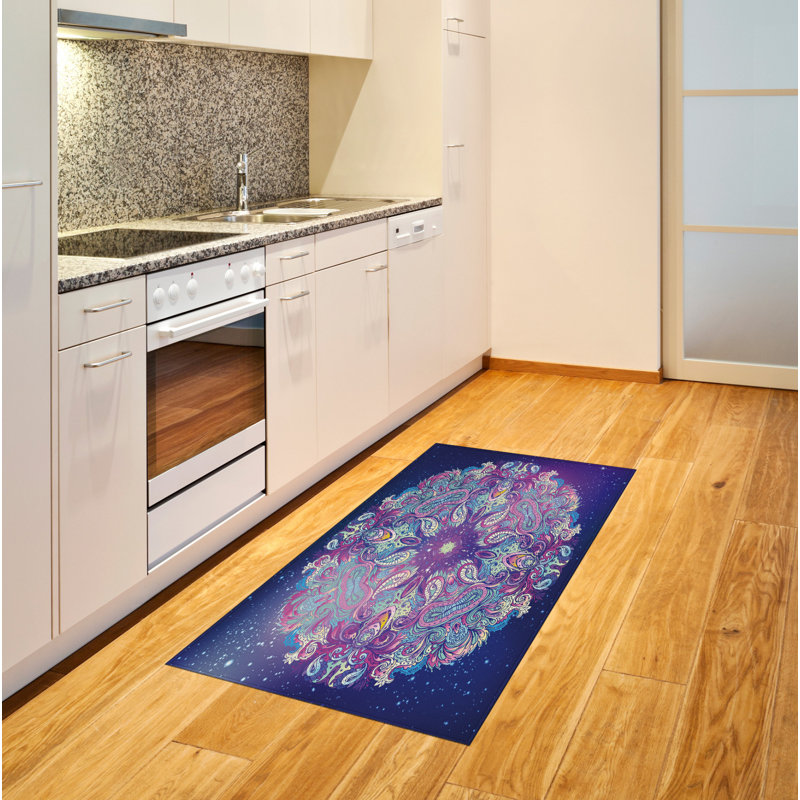 Ethnic High Density Long Fiber Poly Threads Decorative Area Rug Carpet, Rectangle 2'7" x 5'