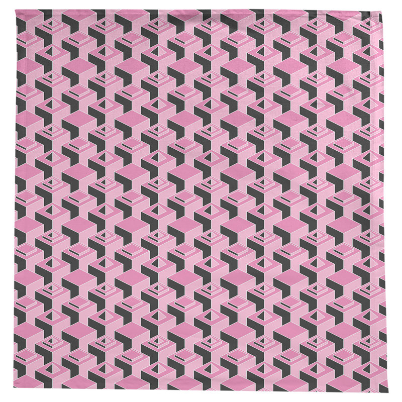Nappe de gratte-ciels classiques, Rose/noir