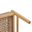 Ensemble repas d'extérieur en bois d'acacia 6 personnes avec osier tissé à la main Solvire-128837960