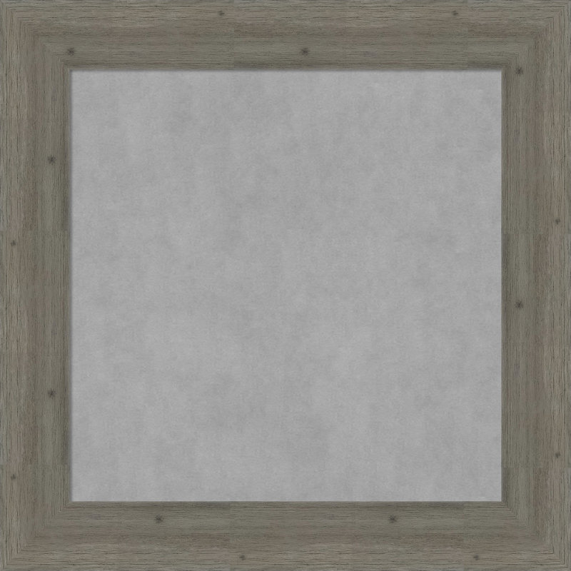 Tableau magnétique encadré gris Fencepost, H 31 po x l 31 po