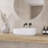Fslefay 23'' White Solid Surface Bathroom Countertop Sink