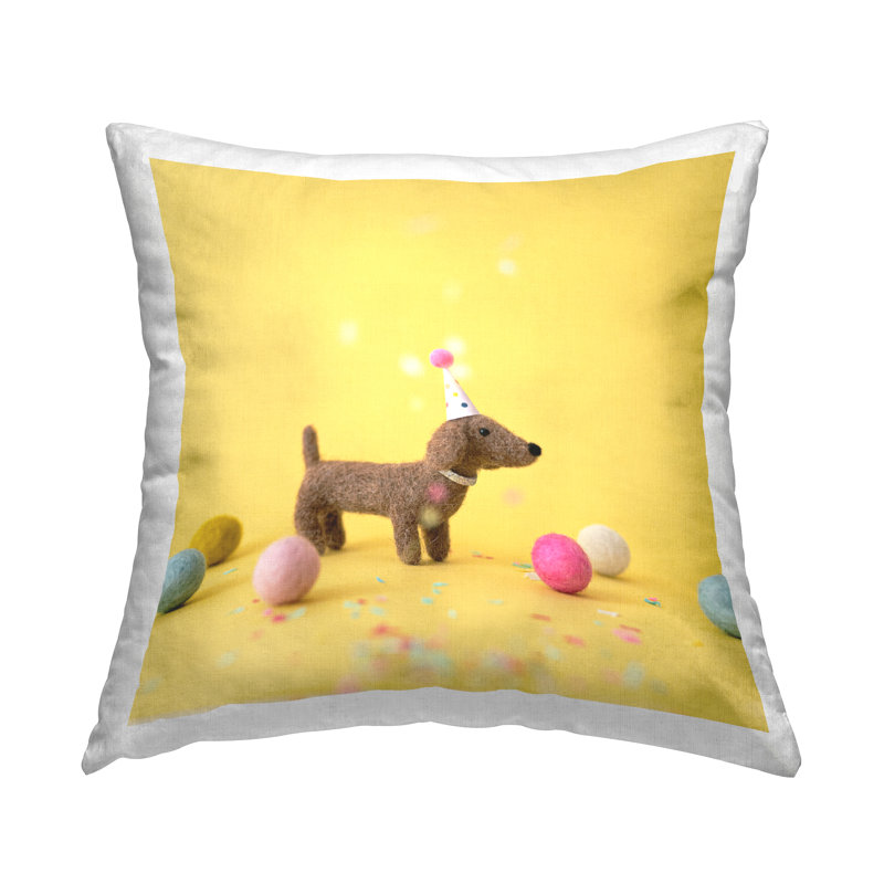 Coussin Happy Happy Party, imprimé par Lemon & Sugar