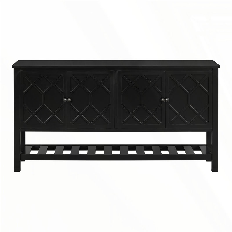 Table d'entrée élégante, Noir