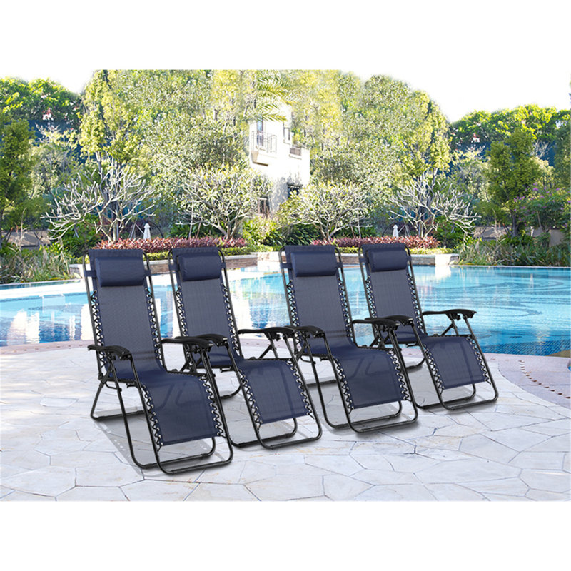Méridienne inclinable sans gravité Gambrill Chairs, Bleu marine