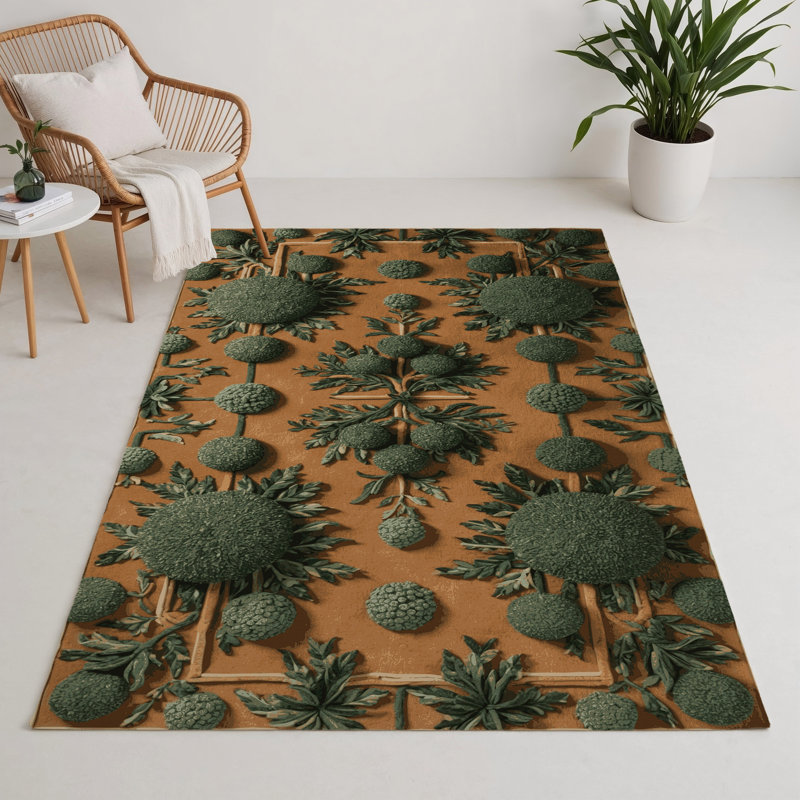 Tapis d'intérieur et d'extérieur brun Nature, Rectangulaire 3 pi x 5 pi