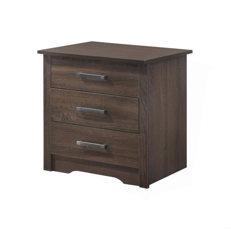 Modern Elegance Nightstand for Bedroom, Brown
