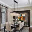 à intensité variable tiered rectangle chandelier with crystal accents-1036477517-943930473