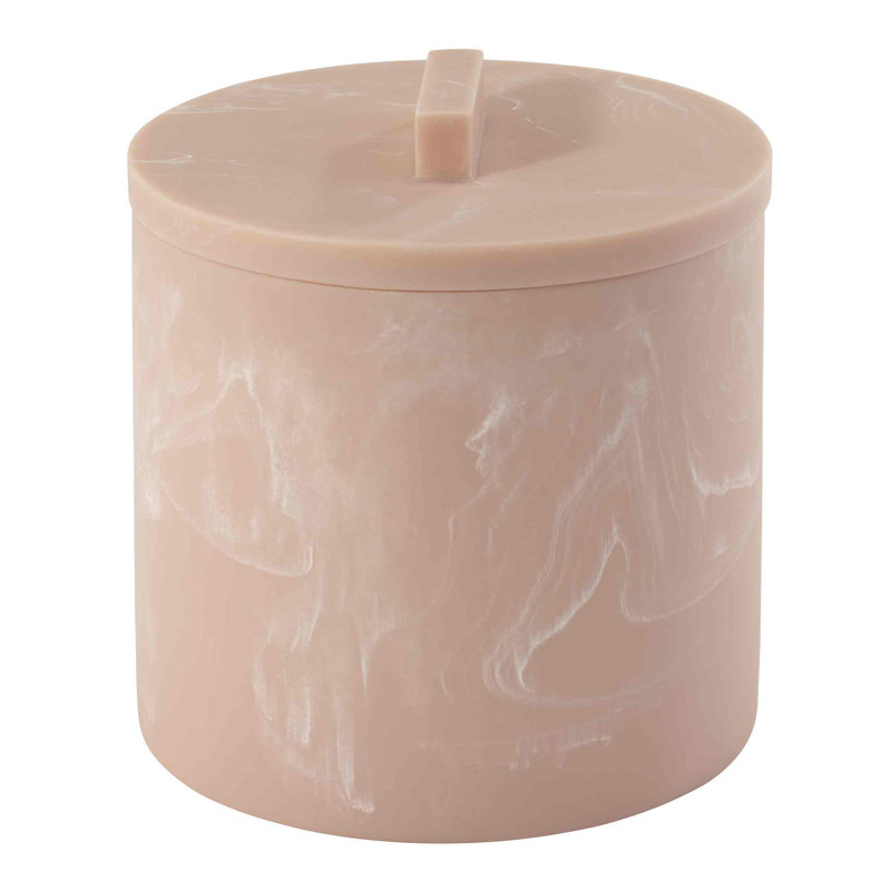 Kendall Clay Marble-Look Resin Covered Jar