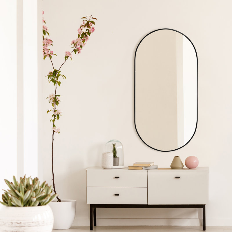 Metal Oval Mirror