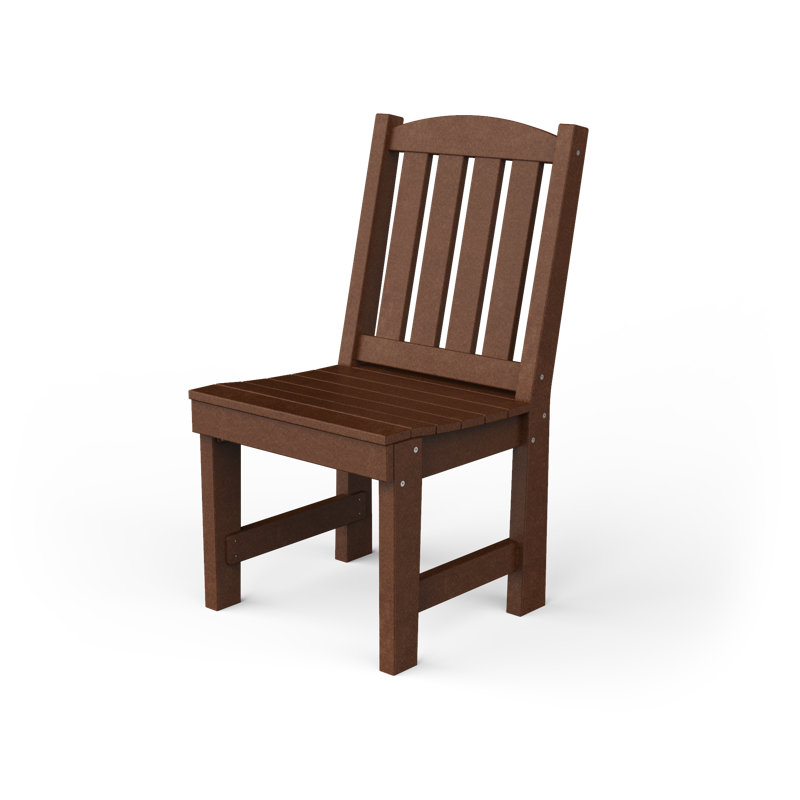 Chaise de patio en poly-jardin, Brun Tudor