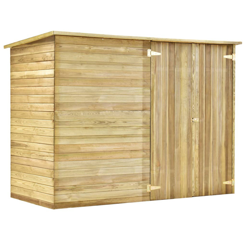 Garden Bike Shed 232x110x170 cm Impregnated Pinewood