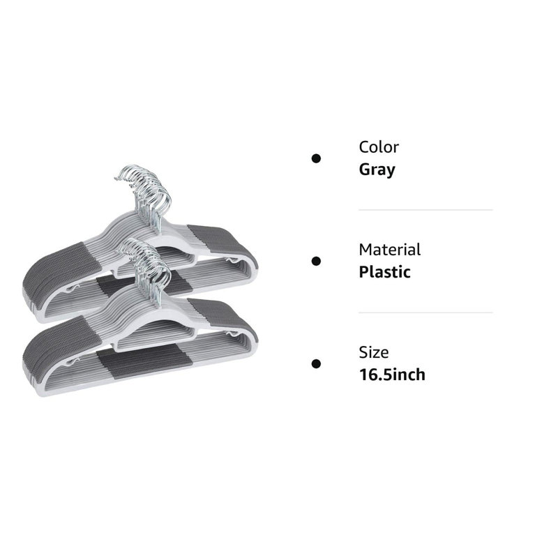 Cintre en plastique antidérapant Nesanel