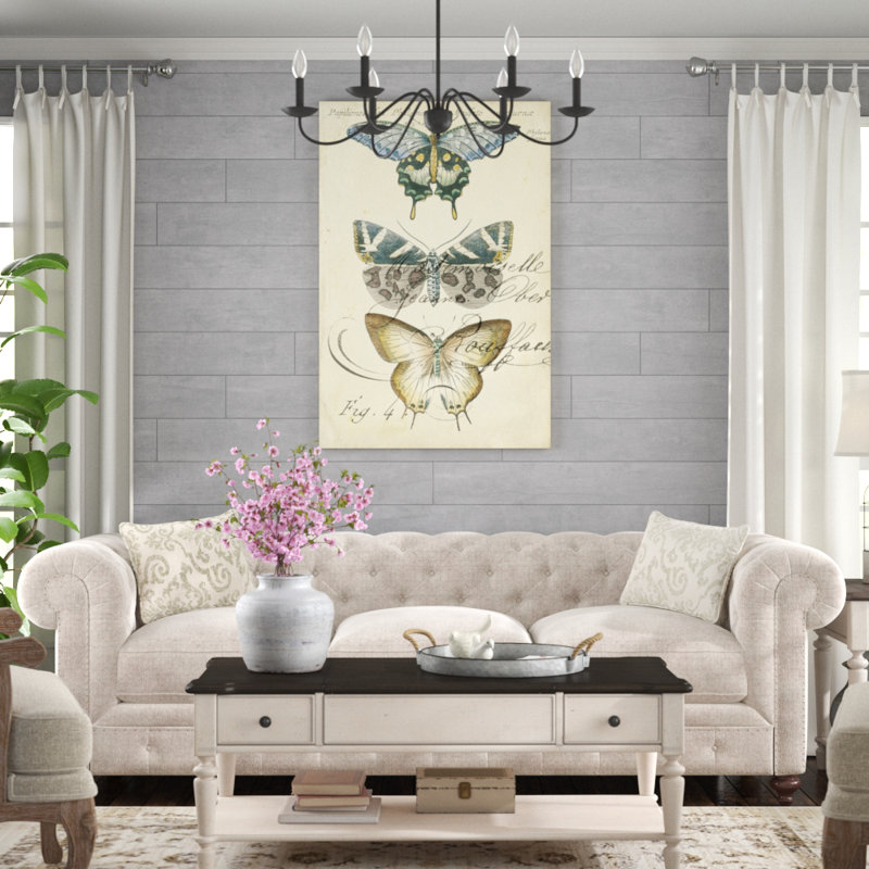 Butterfly Ephemera IV by Chariklia Zarris - Painting Print, 122cm H x 81cm W, Wrapped Canvas