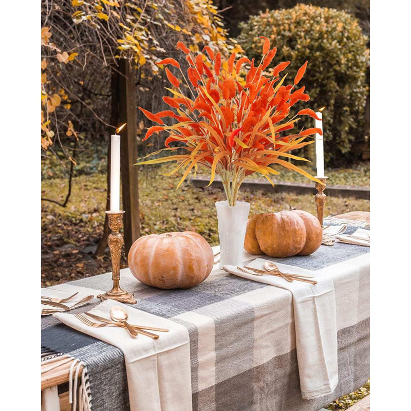 8 pièces de tiges de fleurs d'automne artificielles, ...