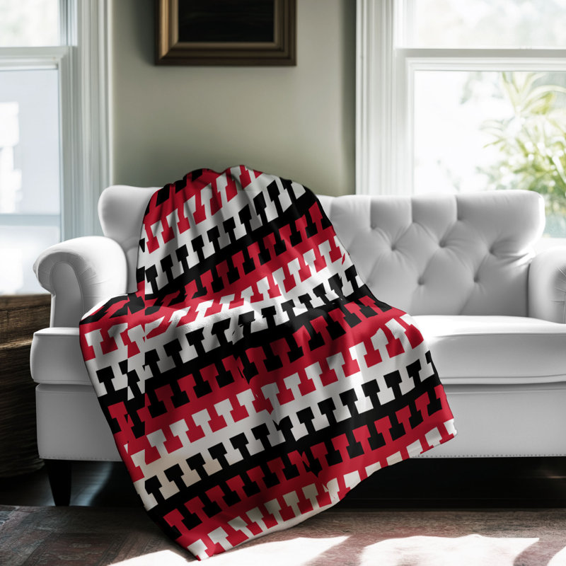 Couverture sherpa 1 pièce Crimson foncé 0141, L 60 po x L 80 po