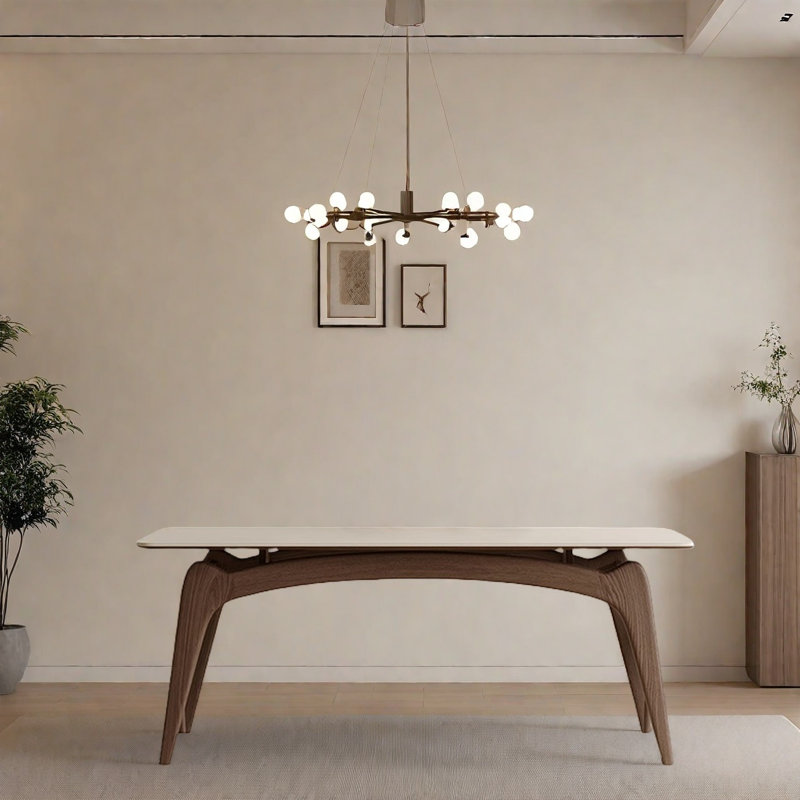 Table de salle à manger Modern Modern, H 29,5 po x L 62,9 po x l 31,4 po