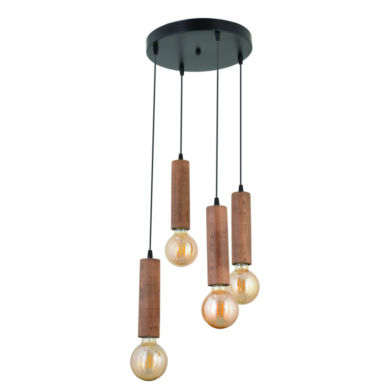 Luminaire suspendu grappe 4 lumières Biarni