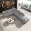 Canapé modulaire avec repose-pieds 6 pièces 6 pièces-133070278