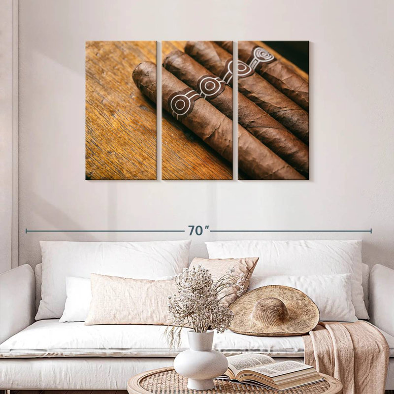Senne Brown Cuban Cigars, 28" H x 45" W