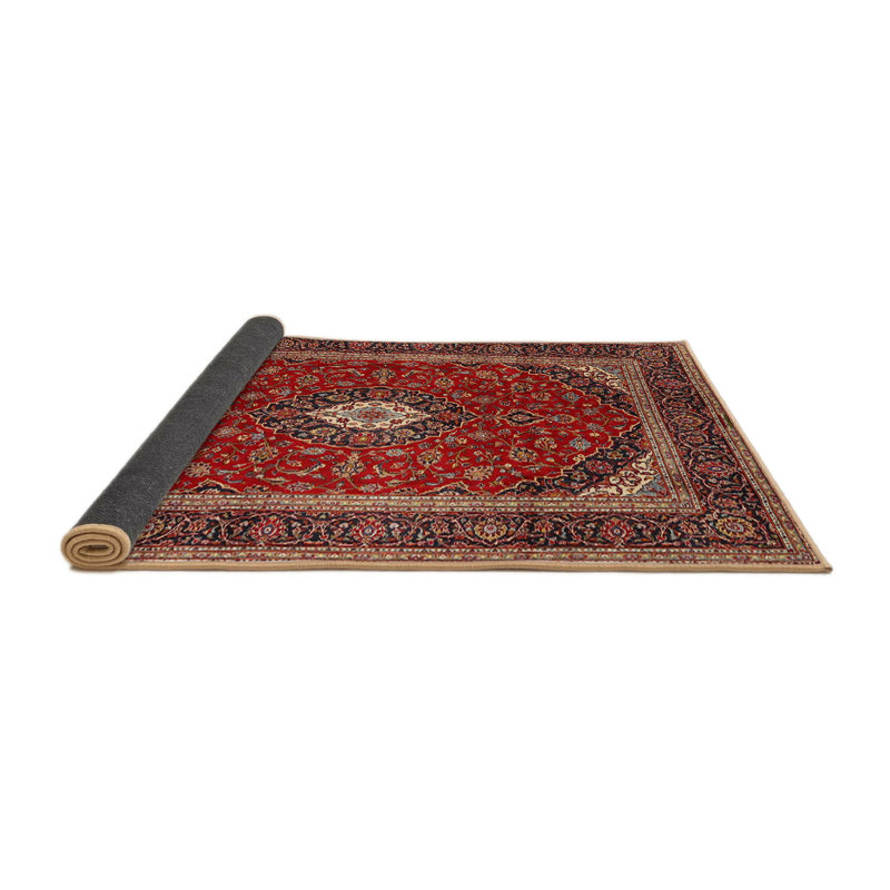 Tapis oriental en laine rouge, Rond 4 pi