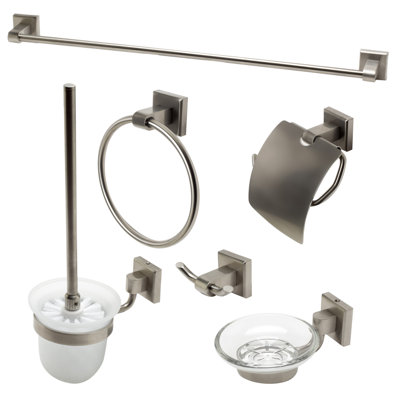 Ensemble d'accessoires de salle de bain 6 pièces assortis