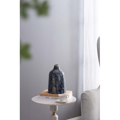 Vase en verre D6.7X10.2 "