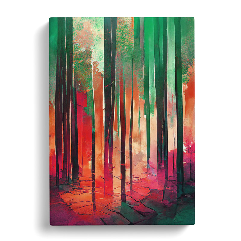 An Artistic Forest No.1 - Wrapped Canvas, 50cm H x 35cm W x 3cm D