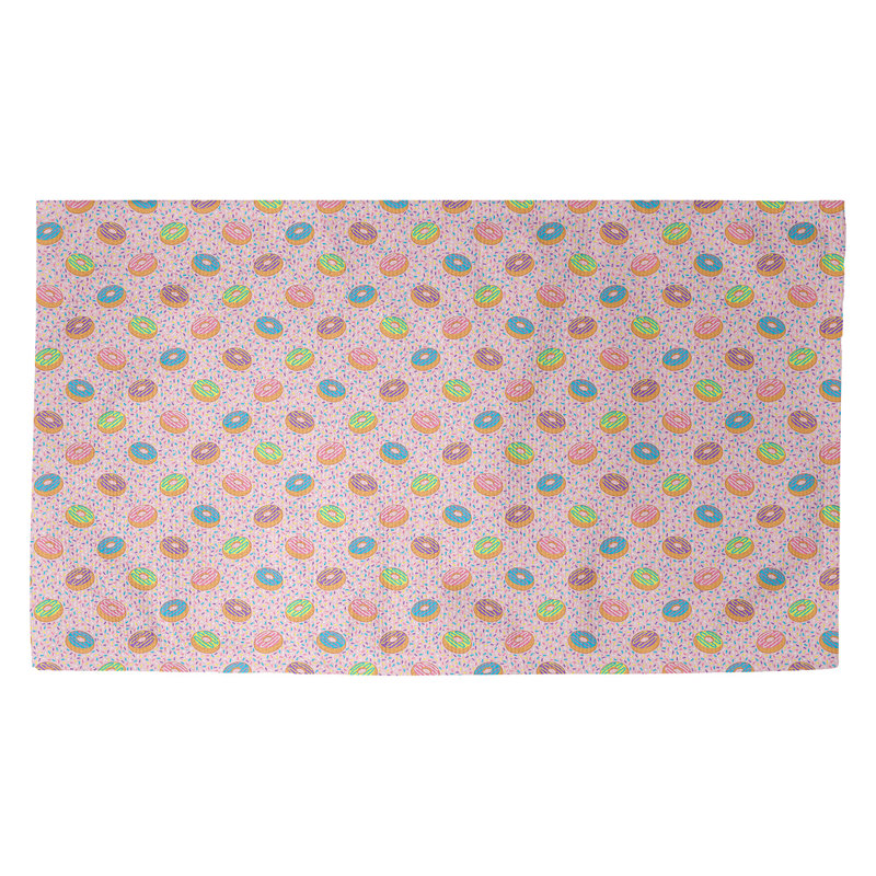 Tapis rose/mauve à aire de sanuts Avicia, Rectangle 3 pi 3 po x 5 pi 3 po