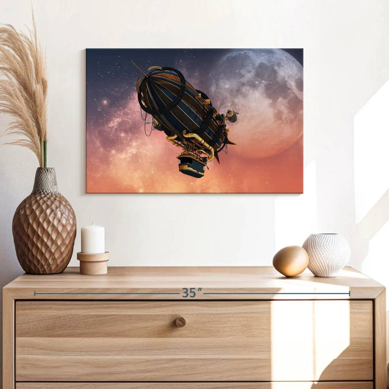 Mehar Steampunk Zeppelin, 16" H x 24" W