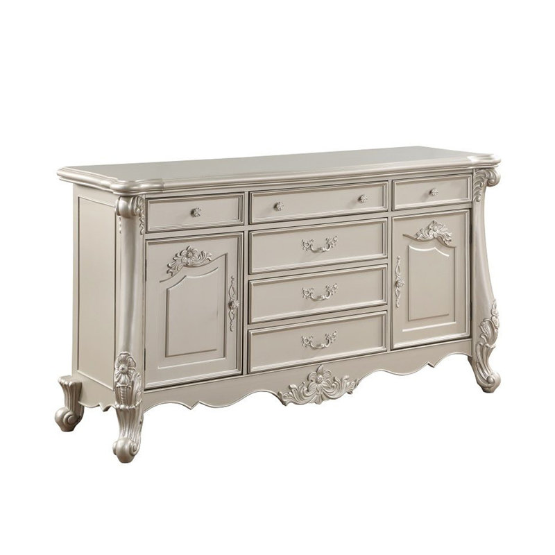Commode 6 tiroirs Metsky, Champagne