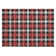 Machine Washable Indoor/Outdoor Christmas Plaid Xhevrie Black Rug