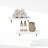 Mabe 22-Inch Wall Mounted Bathroom Floating Display Shelves, Set of 2-2068458666