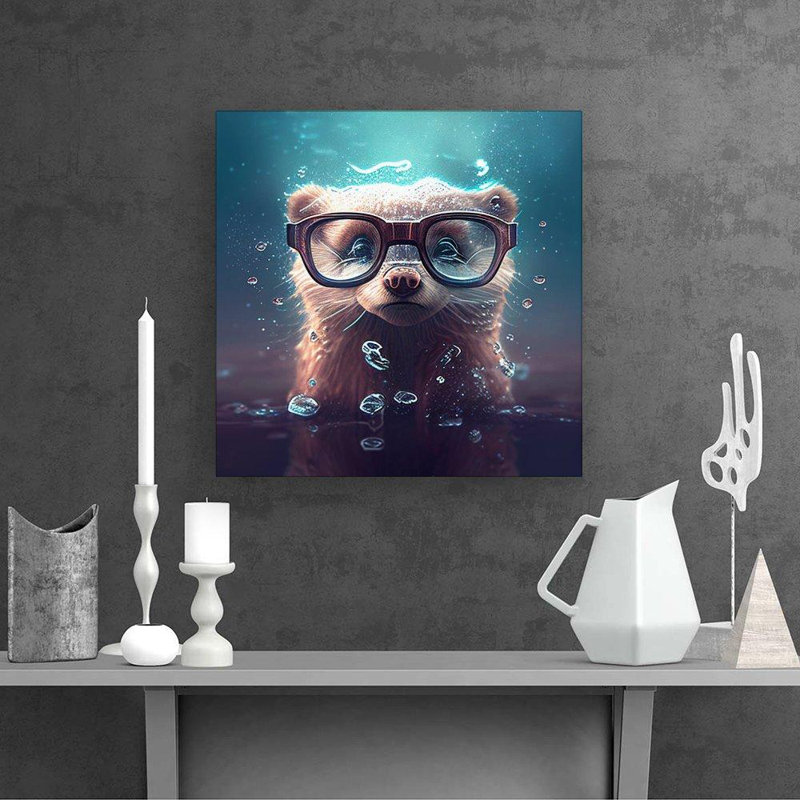 Ferret - Wrapped Canvas Print
