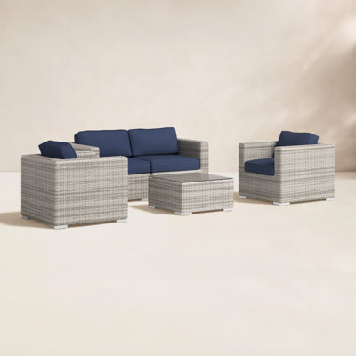 Estes 4-Person Sunbrella® Patio Seating Group
