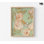 «Garden Senses I» par Maya Woods, affiche d'art mural irrégulier incurvé couleur saumon, impression de chrysanthème et de pivoine