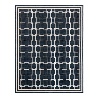 Jill Zarin Metropolitan Uptown Rug Navy Blue