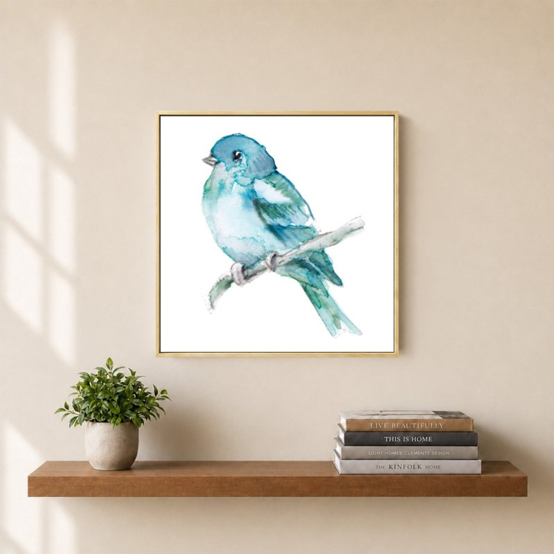 «Spring Blue Bird II» par Lanie Loreth - impression sur toile