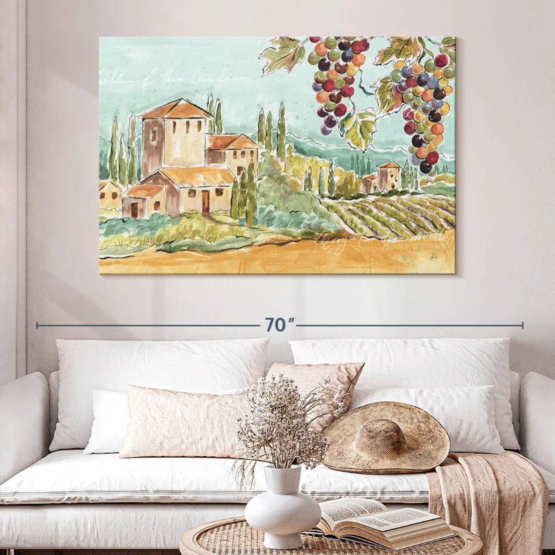 Alvord Tuscan Breeze No Poppies, 34" H x 51" W