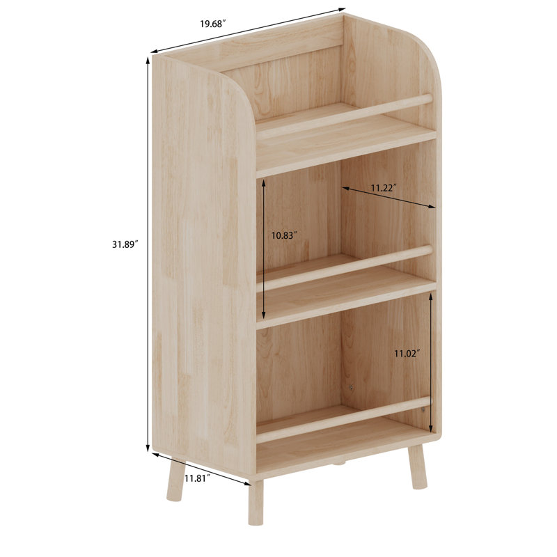 Pine Solid Wood Bookshelf