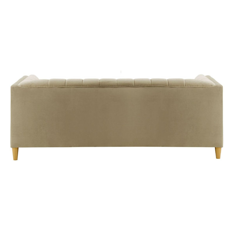 Odina 3 Seater Velvet Sofa, Brown