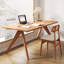 Table de salle à manger rectangulaire en bois massif brun-1828437566