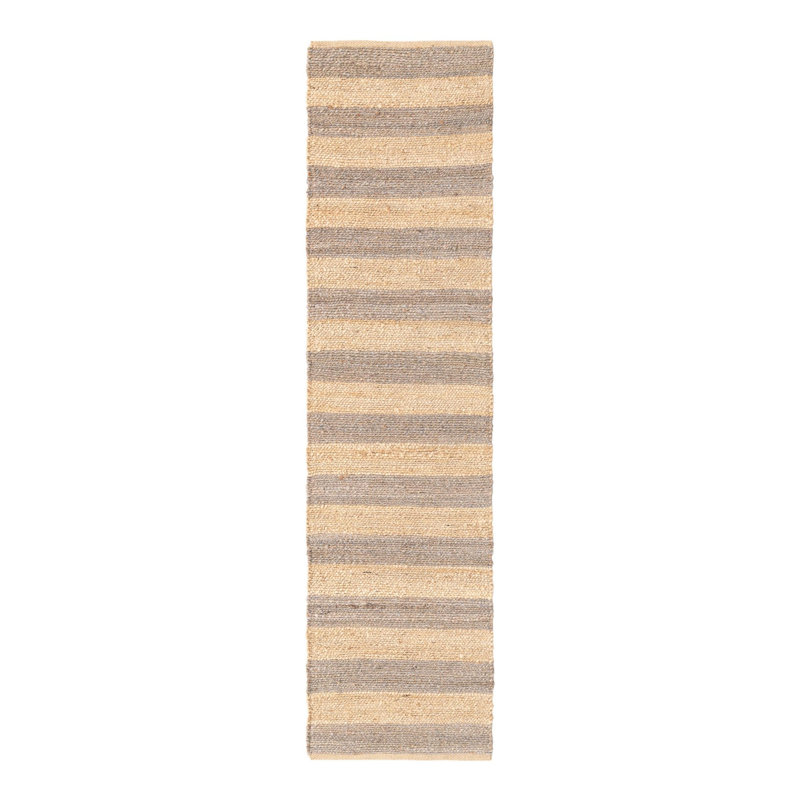 Fredric Hand Braided Striped Indoor Rug, Runner 2'2" x 8'